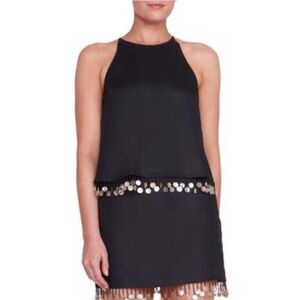 Staud Linen Top with Fringe